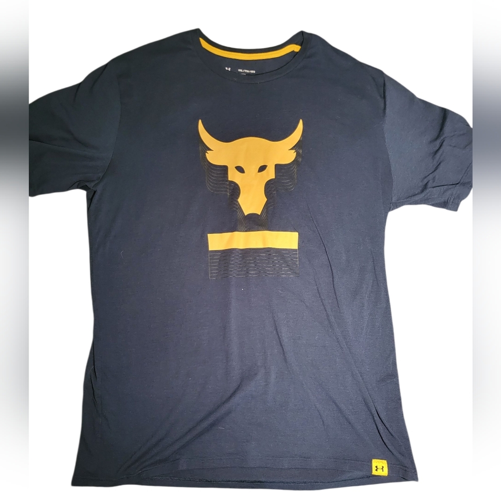 Under Armour Men's Navy Blue Graphic T-Shirt Size: XXL
